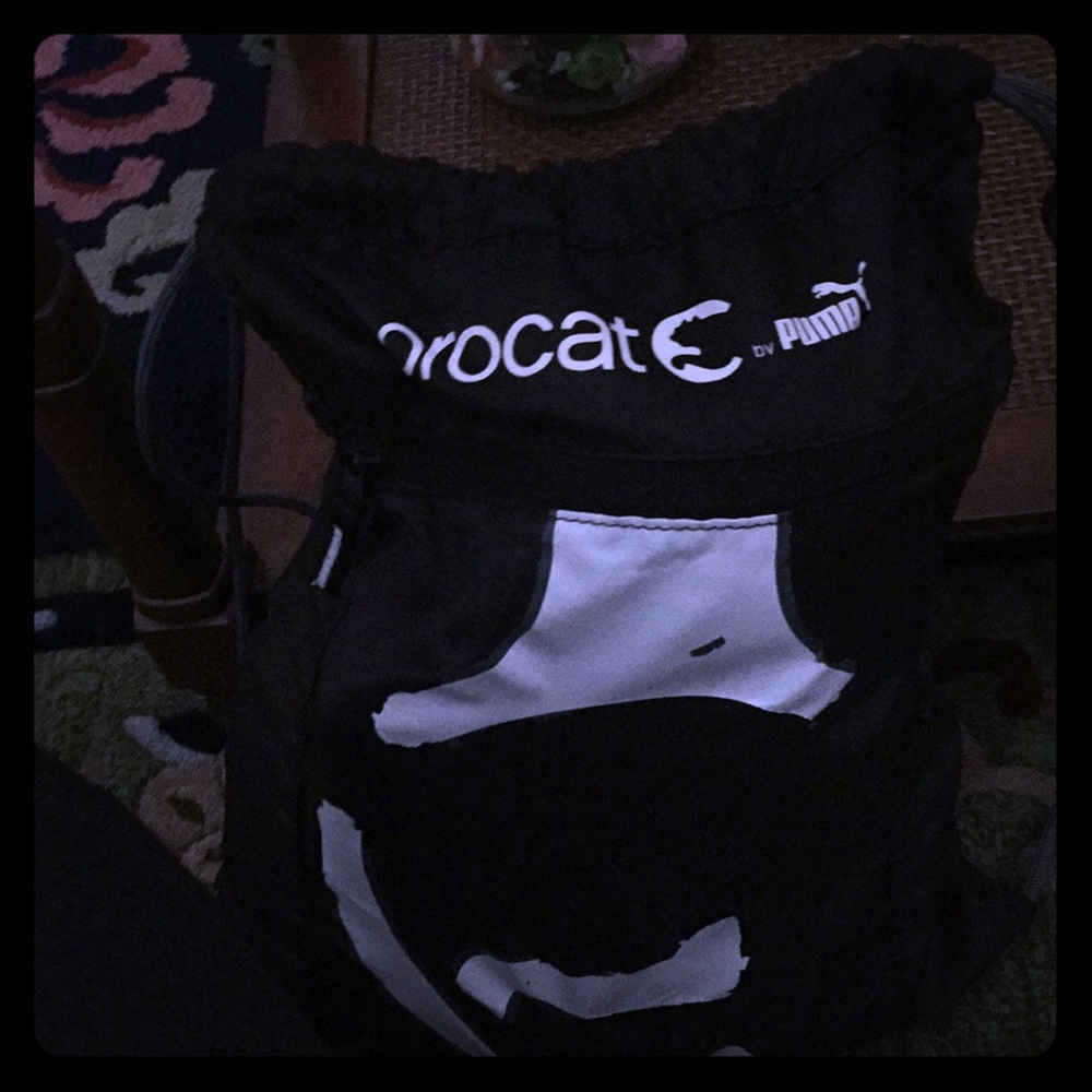 Black procat puma string bag